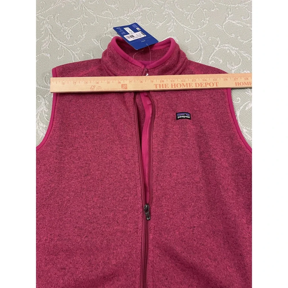 Patagonia Better Sweater Vest Womens XL Pink Full Zip Fleece Slim Fit Outdoor - Picture 8 of 16